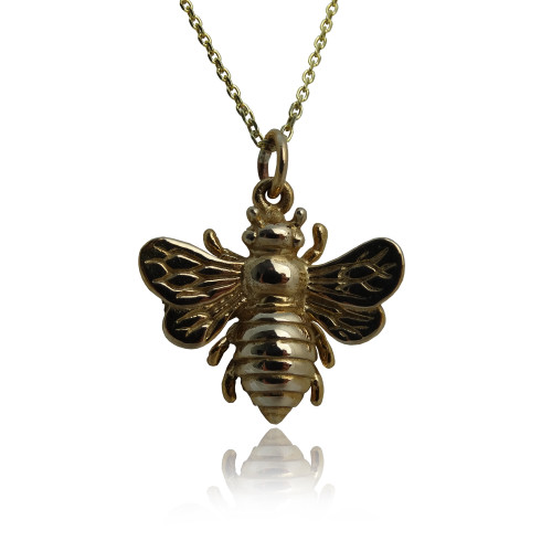 Honey Bee Charm Necklace - Bronze Honey Bee Charm Necklace - Bronze