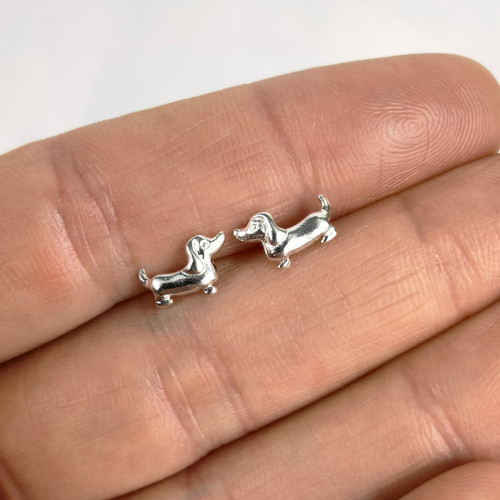 Sterling Silver Paw Stud Earrings In Gift Box And Organza Gift Bag - Foto 5