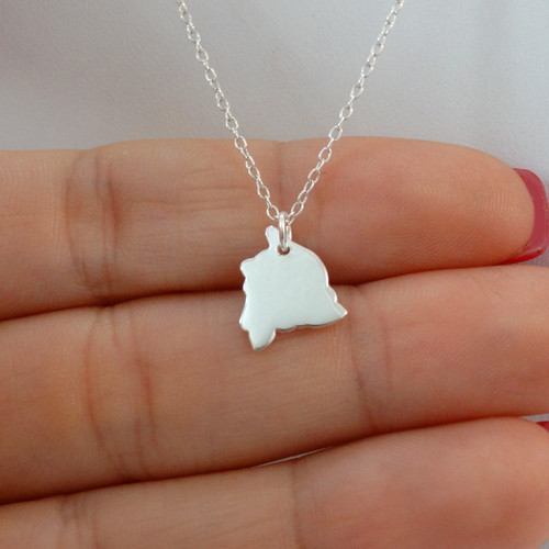 925 Sterling Silver Hawaii State Charm Necklace 925 Sterling Silver Hawaii State Charm Necklace