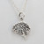 925 Sterling Silver Brain Charm Necklace