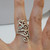 925 Sterling Silver Fancy Lines Ring