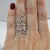 925 Sterling Silver Fancy Lines Ring