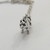 925 Sterling Silver Tiny Pit Bull Charm Necklace