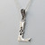 Sterling Silver Celtic Knot Letter Initial L Necklace