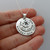 Not All Who Wander Are Lost Compass Necklace in Sterling Silver