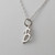 Tiny Initial Letter B Necklace - Sterling Silver Tiny Initial Letter B Necklace - Sterling Silver