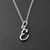 Tiny Initial Letter E Necklace - Sterling Silver Tiny Initial Letter E Necklace - Sterling Silver