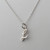 Tiny Initial Letter L Necklace - Sterling Silver