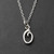 Tiny Initial Letter O Necklace - Sterling Silver Tiny Initial Letter O Necklace - Sterling Silver