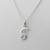 Tiny Initial Letter S Necklace - Sterling Silver
