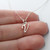 Tiny Initial Letter V Necklace - Sterling Silver