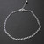 Figaro Charm Anklet 10" - Sterling Silver
