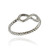 Infinity Symbol with Rope Band Midi Ring - 925 Sterling Silver - Size 3-5 Infinity Symbol with Rope Band Midi Ring - 925 Sterling Silver - Size 3-5