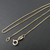 Gold Plated Sterling Silver 1mm BOX Chain Necklace