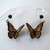 Monarch Butterfly Earrings - Sterling Silver Earwire