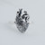 Anatomical Heart Band Ring - 925 Sterling Silver
