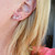 Star Ear Climber Earrings - 925 Sterling Silver