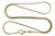Gold Plated Sterling Silver 1.2mm Snake Chain Necklace Gold Plated Sterling Silver 1.2mm Snake Chain Necklace