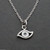Tiny Evil Eye Protection Necklace - Sterling Silver