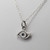 Tiny Evil Eye Protection Necklace - Sterling Silver