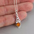 Trinity Celtic Knot Necklace with Topaz Colored CZ- 925 Sterling Silver - November Birthstone Trinity Celtic Knot Necklace with Topaz Colored CZ- 925 Sterling Silver - November Birthstone