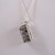 Phone Booth Tardis Necklace - Sterling Silver