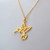 Hummingbird Necklace - 24k Gold Plated Sterling Silver