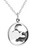 Crescent Moon and Clouds Charm Necklace - 925 Sterling Silver Crescent Moon and Clouds Charm Necklace - 925 Sterling Silver