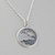 Crescent Moon and Clouds Charm Necklace - 925 Sterling Silver Crescent Moon and Clouds Charm Necklace - 925 Sterling Silver