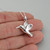 Hummingbird Charm Necklace - 925 Sterling Silver