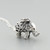 Sterling Silver 3D Elephant Pendant Necklace, 18