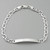 8" Sterling Silver ID Bracelet - Flat Marina 6mm Chain, Engravable Bar 8" Sterling Silver ID Bracelet - Flat Marina 6mm Chain, Engravable Bar