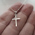 Small Cross Necklace - Sterling Silver