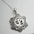 Flower Om (Ohm) Necklace - 925 Sterling Silver