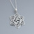 Flower Om (Ohm) Necklace - Sterling Silver
