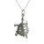 Climbing Turtle - Sterling Silver Charm Necklace