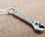Sterling Silver Crescent Wrench Charm Necklace