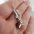 Great White Shark Charm Necklace - Sterling Silver