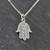 Hamsa with Filigree Scroll Necklace - 925 Sterling Silver Hamsa with Filigree Scroll Necklace - 925 Sterling Silver