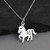 Year of the Horse Necklace - Sterling Silver - Chinese Zodiac Pendant