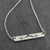 Mountain Range Heartbeat Bar Necklace - Engraved Stainless Steel Mountain Range Heartbeat Bar Necklace - Engraved Stainless Steel