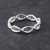 DNA Molecule Double Helix Ring - 925 Sterling Silver DNA Molecule Double Helix Ring - 925 Sterling Silver