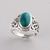 Endless Celtic Knot Chrysocolla Ring - Sterling Silver, Sizes 6-10 Endless Celtic Knot Chrysocolla Ring - Sterling Silver, Sizes 6-10
