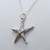 Starfish Charm Necklace in 925 Sterling Silver