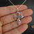 Filigree Cross Pendant Necklace - 925 Sterling Silver