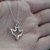 Dove Outline Necklace - 925 Sterling Silver