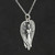 Guardian Angel Heart Necklace - 925 Sterling Silver