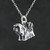 Lhasa Apso Dog Necklace - 925 Sterling Silver