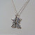 Tiny Kissing Bunnies Necklace - 925 Sterling Silver