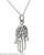 Hamsa Pendant Necklace - 925 Sterling Silver
